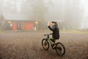 Syklist i Nordmarka